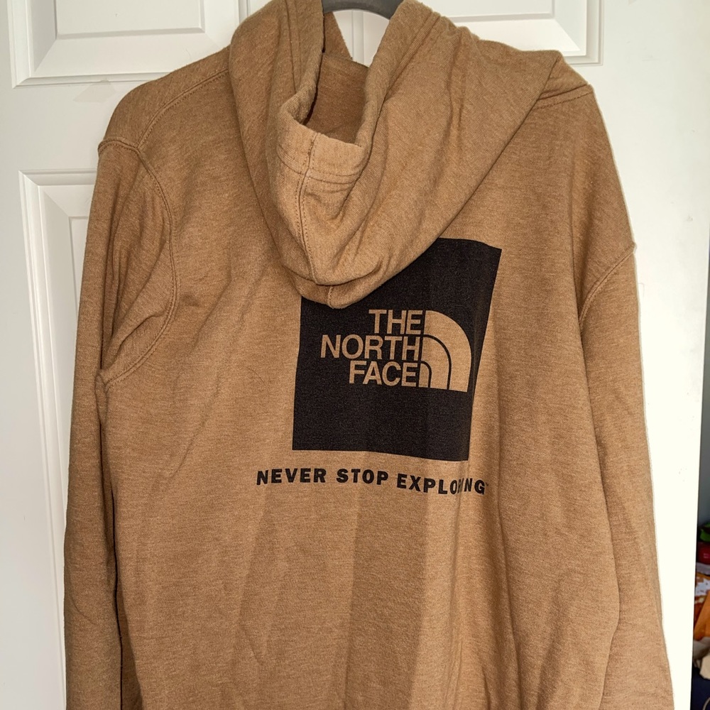 North Face tan sweatshirt